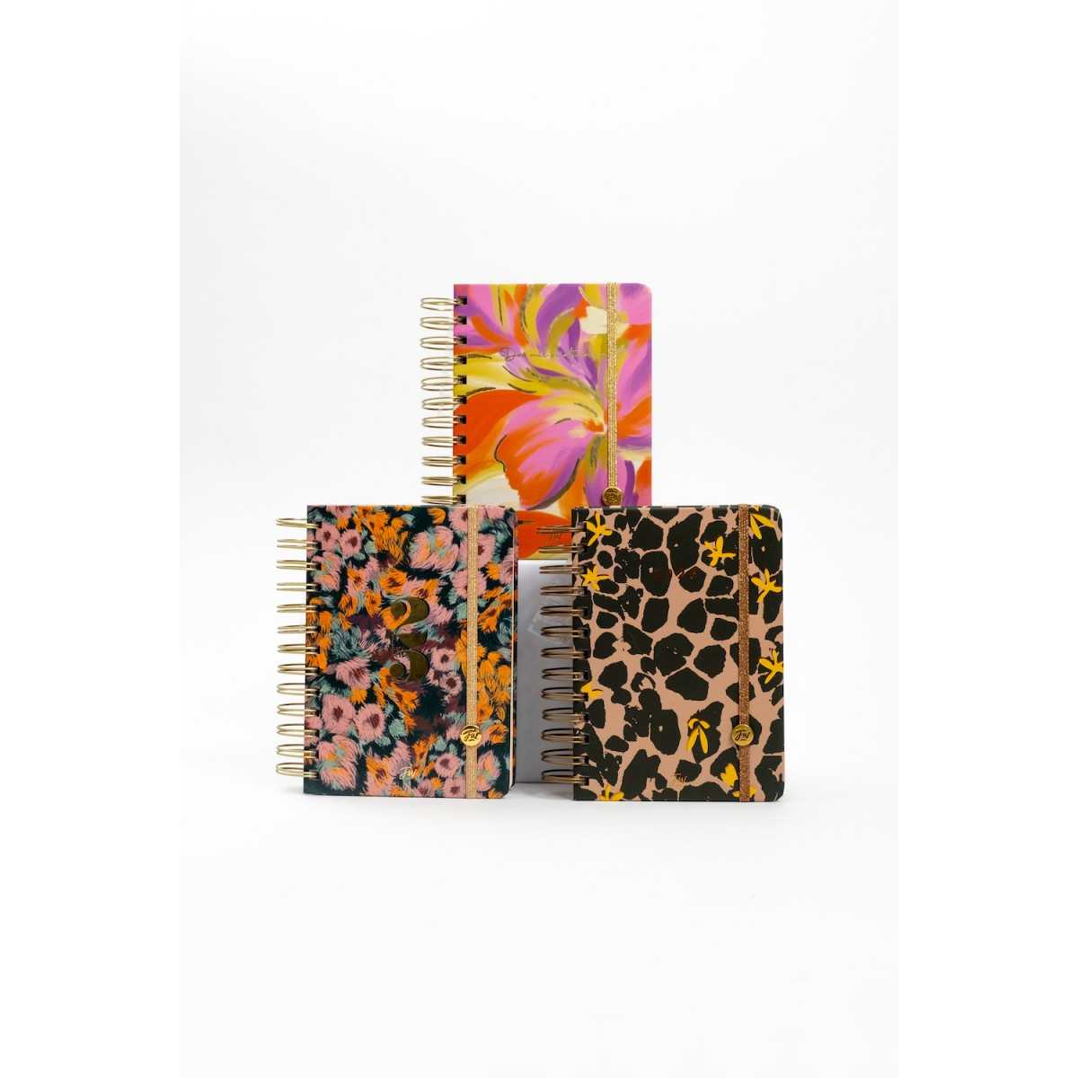 Agenda 15x21 Cm Semanal Boho Con Espiral FW