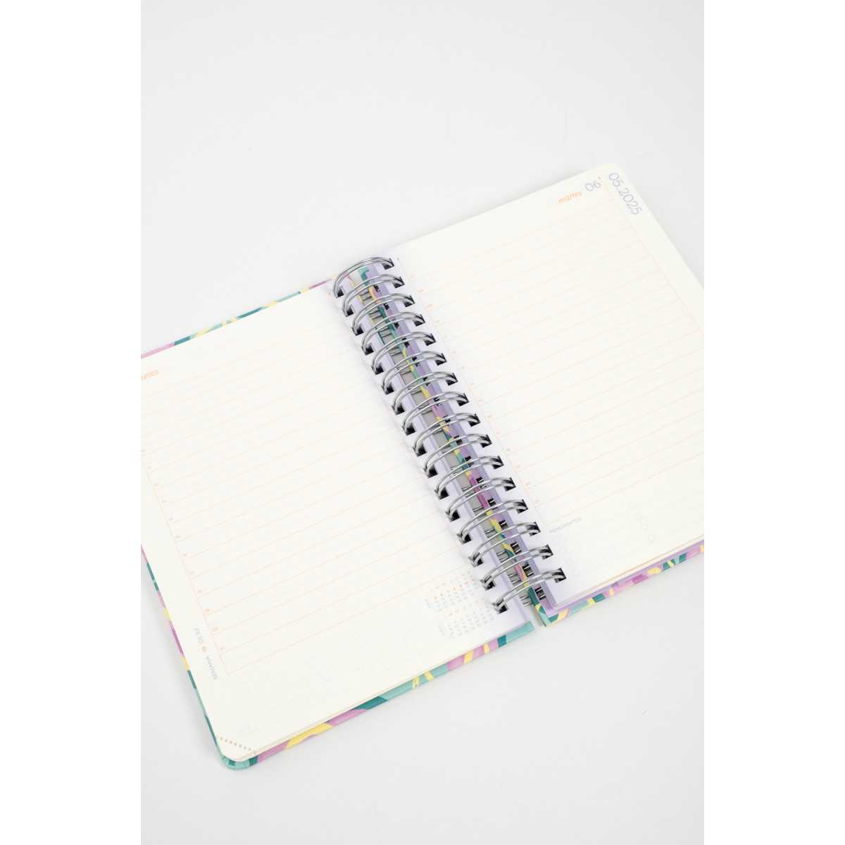 Agenda X Cm Diaria Minimalista Con Espiral Fw