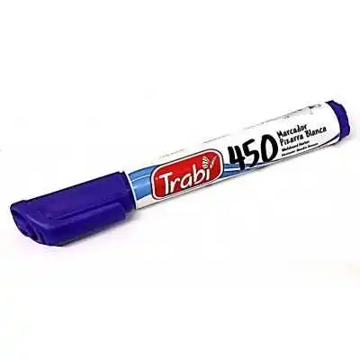 Marcador de pizarra recargable Lila punta redonda Trabi