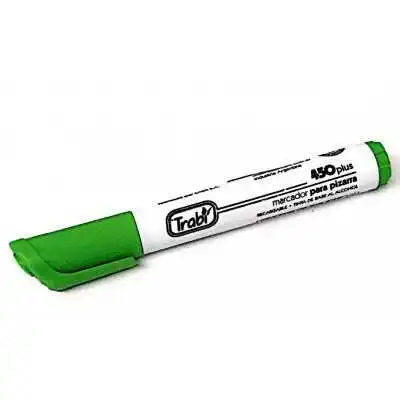 Marcador de pizarra recargable Verde agua punta redonda Trabi