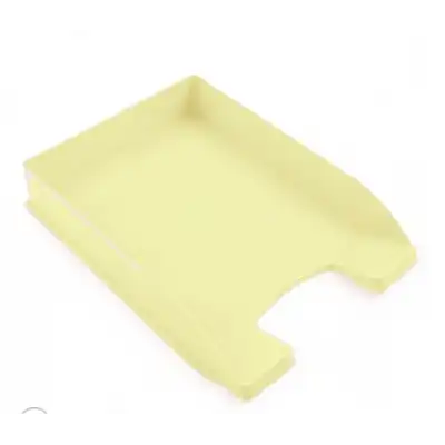 Bandeja Organizadora A4 1 Piso Autoapilable AMARILLO PASTEL Liggo