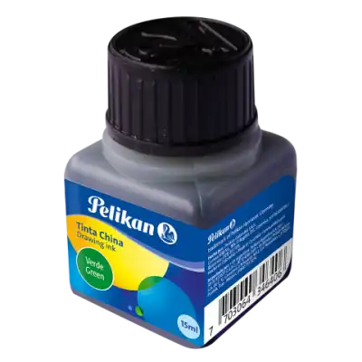 Tinta de Dibujo VERDE frasco x15 cc Pelikan