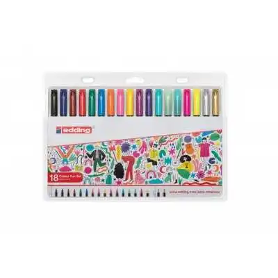 Set de Marcadores Colour Fun x18 unidades estuche plàstico Edding