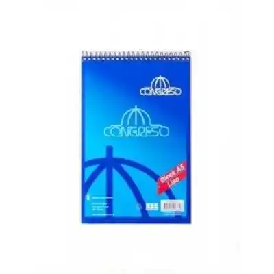 Block con espiral A5 LISO x80 hojas Congreso