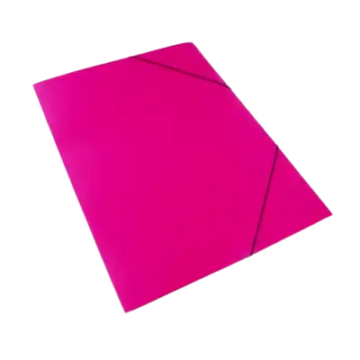 Carpeta Oficio 3 Solapas FUCSIA con elástico plastificada Tandil
