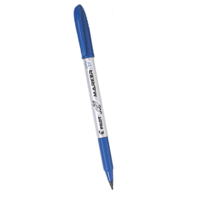 Marcador Permanente Fino para CD/DVD Pilot Azul
