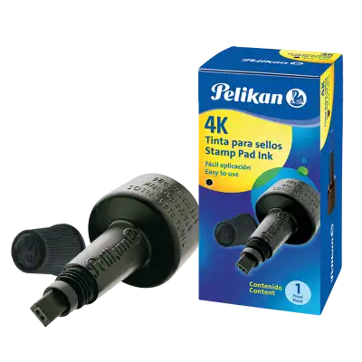 Tinta para sellos 4K NEGRO x28 cc Pelikan