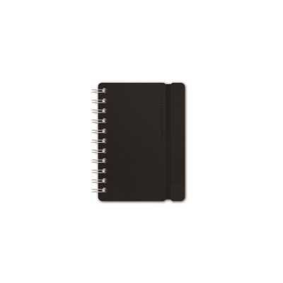 Cuaderno Studio A6 Negro x80 hojas rayadas cuero reciclado Vacavaliente