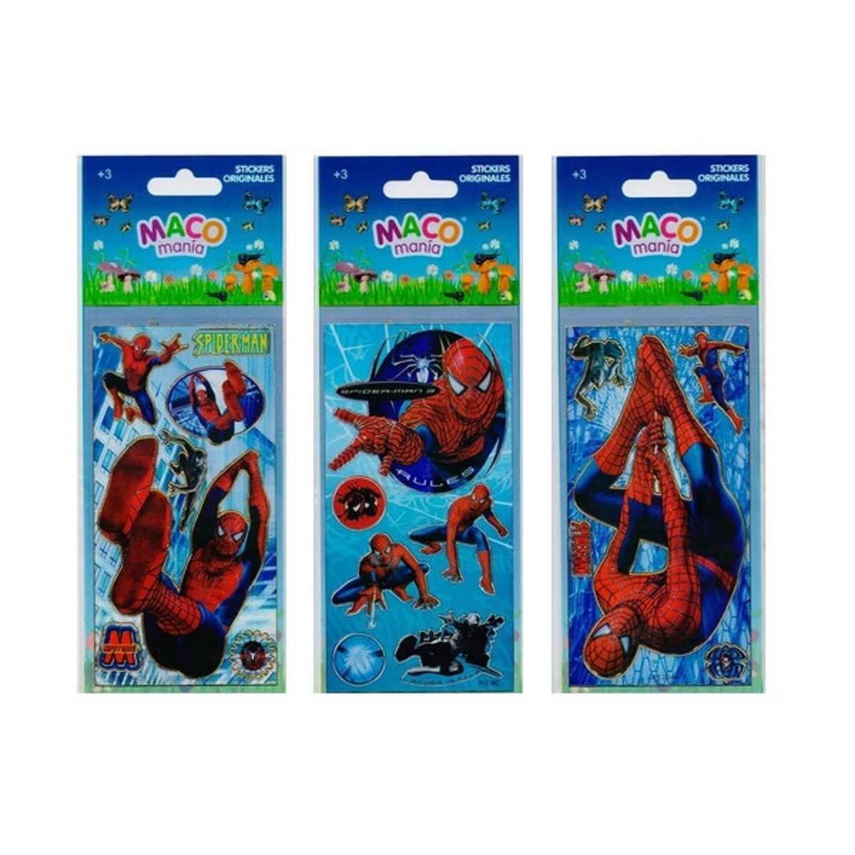 Plancha Stickers Spider-Man Maco