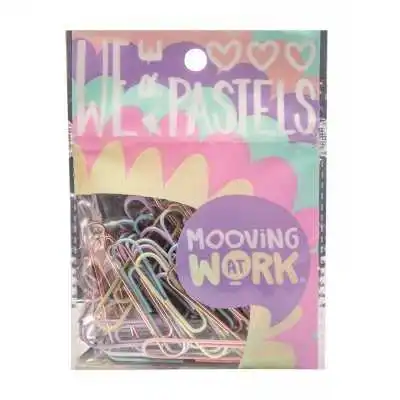 Clips 50 mm Pastel At Work x25 unidades Mooving