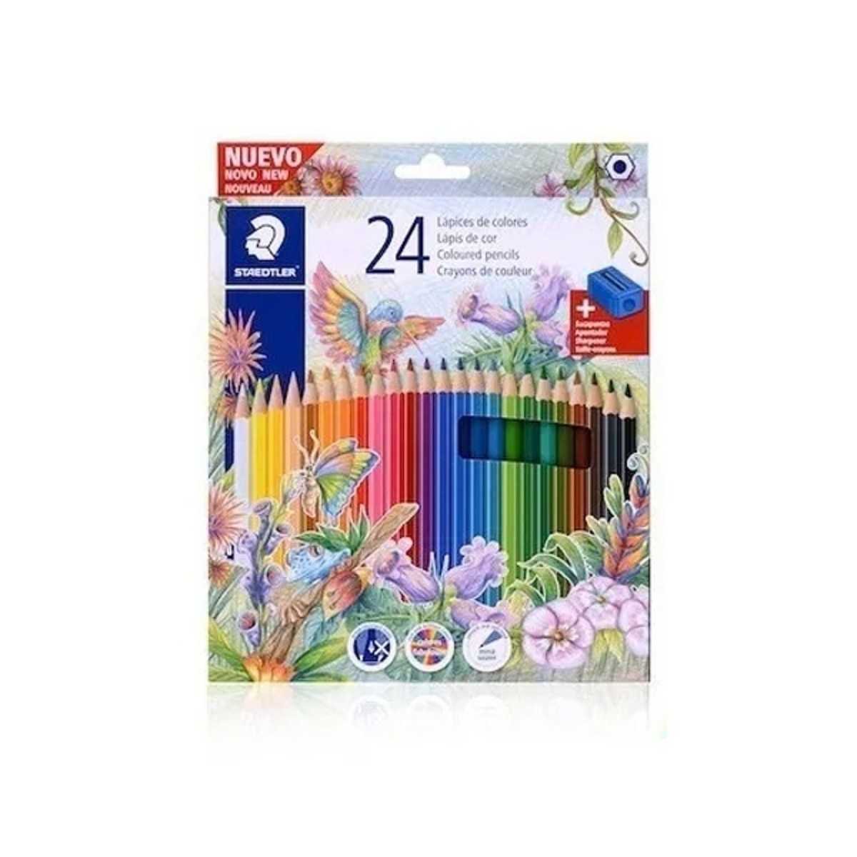 Caja de lápices de colores cortos marca Staedtler con 12 colores. - Vernaza  Grafic