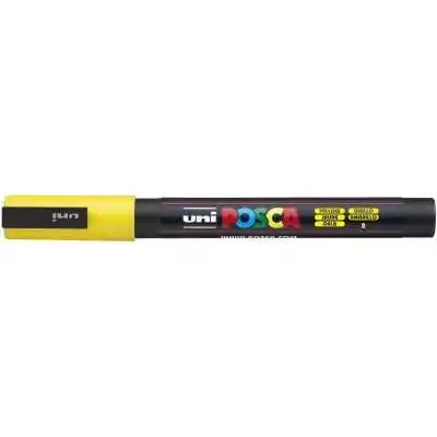 Marcador de Pintura Fino 1.5 mm Amarillo Brillante Posca PC-3M punta cónica Uni