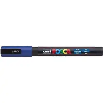Marcador de Pintura Fino 1.5 mm Azul Claro Posca PC-3M punta cónica Uni