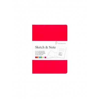 Sketch Note A6 Red Bundle Blanco Natural Rugosidad Agradable de 125 gramos x20 hojas Hahnemühle