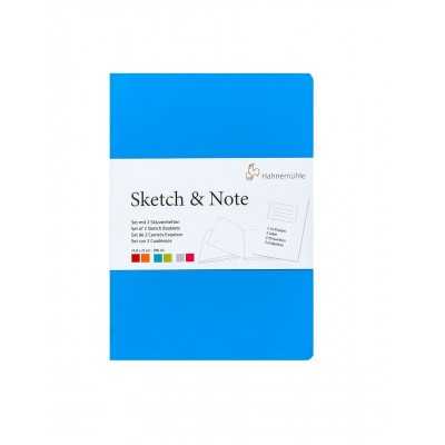 Sketch Note A5 Blue Bundle Blanco Natural Rugosidad Agradable de 125 gramos x20 hojas Hahnemühleojas Hahnemühle