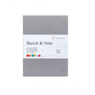 Sketch Note A5 Grey /Pink Bundle Blanco Natural Rugosidad Agradable de 125 gramos x20 hojas Hahnemühle