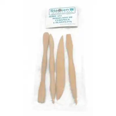 Juego estecas de madera x 4 Stassen