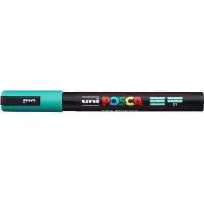 Marcador de Pintura Fino 1.5 mm Verde esmeralda PC-3M punta cónica Uni