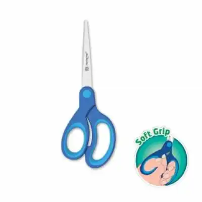 Tijera soft grip para zurdos 17 cm Keyroad