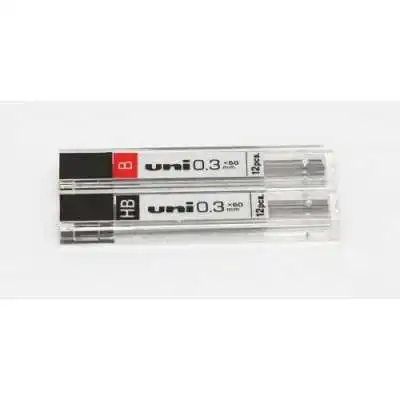 Minas grafito 0,3mm HB Uni-ball