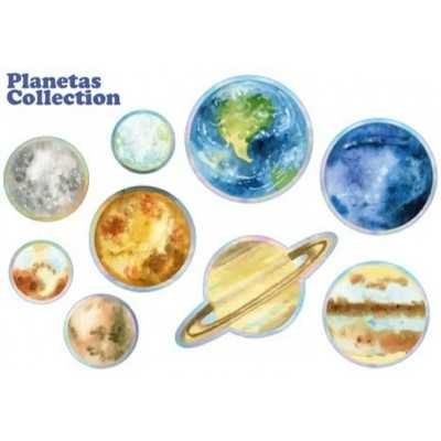 Stickers planetas x 18 unidades Talbot