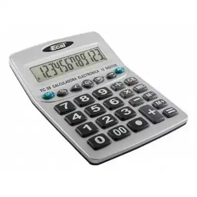 Calculadora grande 178x135x45mm 12 dígitos Ecal