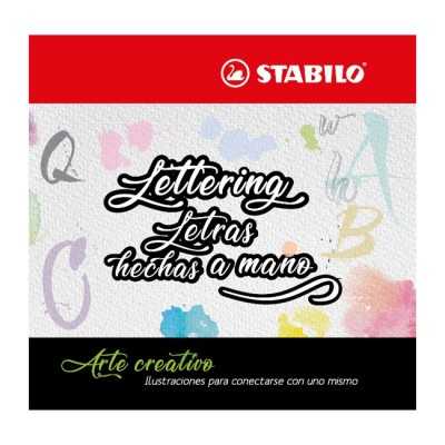 Libro de Arte Creativo Lettering y Letras Hechas a Mano Stabilo