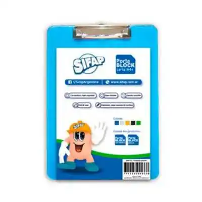 Portablock A4 plástico de colores surtidos Sifap