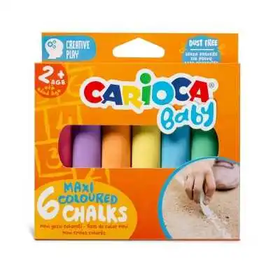 Tiza maxi Baby caja x6 colores Carioca