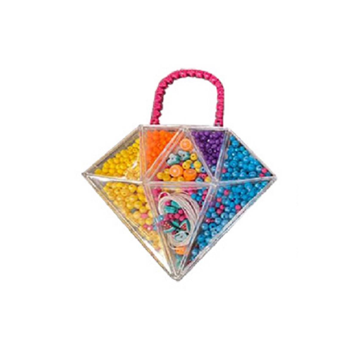 Set de bijou bead cases grande Diamante en caja plástica Toyland