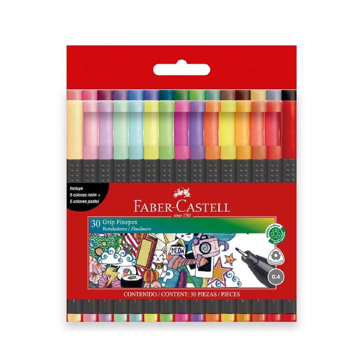 MARCADORES DOBLE PUNTA FABER CASTELL (10 PIEZAS)