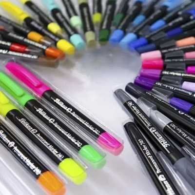 PELIKAN Marcadores escolar de 12 colores punta fina