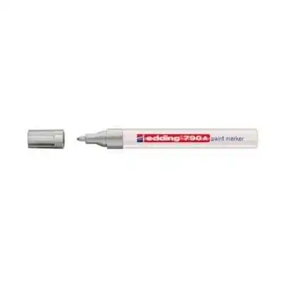 Marcador Permanente Plata punta cónica 2-4 mm esmalte sintético Edding