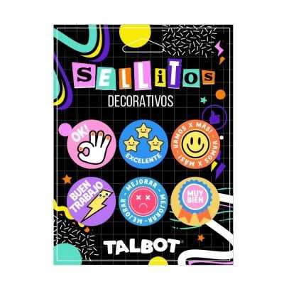 Sellos decorativos "Docente" blíster x6 unidades Talbot