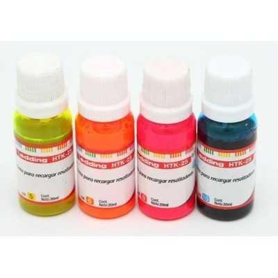 Tinta para resaltadores x25 ml Rosa Edding