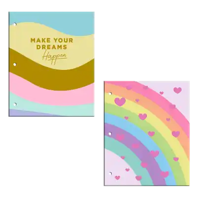 Carpeta Nº 3 dos tapas Rainbow 2 cartone Onix