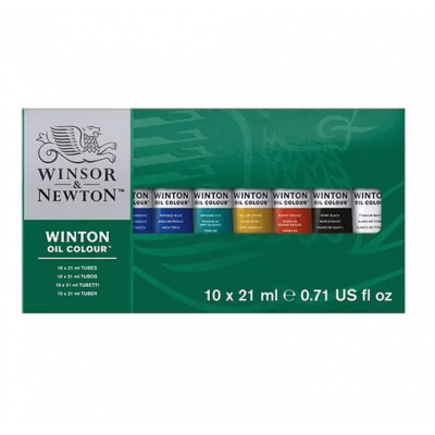 Set de óleos Winton x10 colores pomos de 21 ml Winsor & Newton