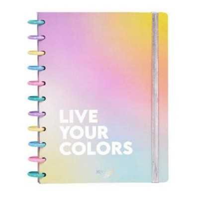 Cuaderno carta Colors con sistema de discos Mooving Loop