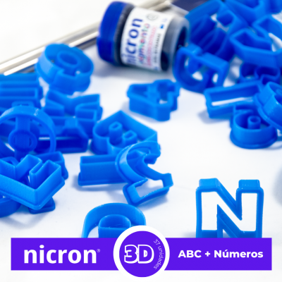 Cortantes para masas Letras y números x37 unidades Nicron