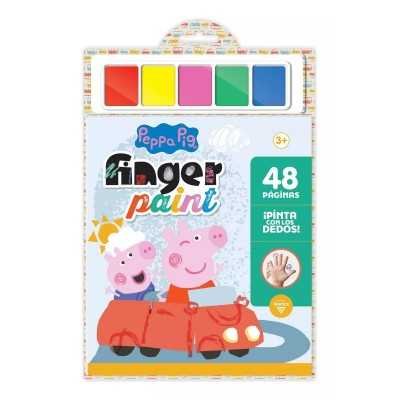 Libro para pintar Peppa Pig finger paint Vertice