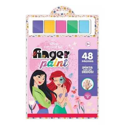 Libro para pintar Princesas finger paint Vertice