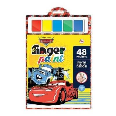 Libro para pintar Cars finger paint Vertice