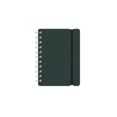 Cuaderno Studio A6 Verde amazonia x80 hojas rayadas cuero reciclado Vacavaliente