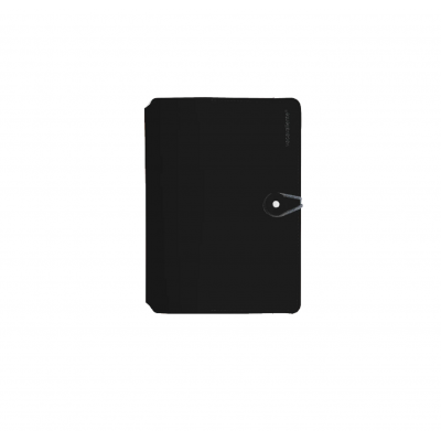 Cuaderno Madison Button A6 negro rayado Vacavaliente