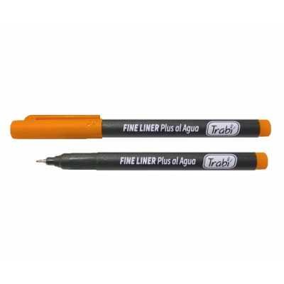 Microfibra punta metálica Fine Liner Plus naranja trazo 0,2 mm Trabi