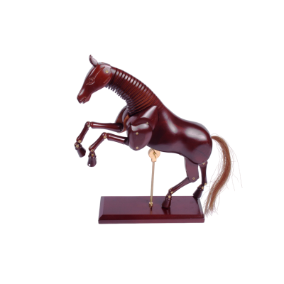 Caballo de madera marrón 12'' (30cm) Artmate