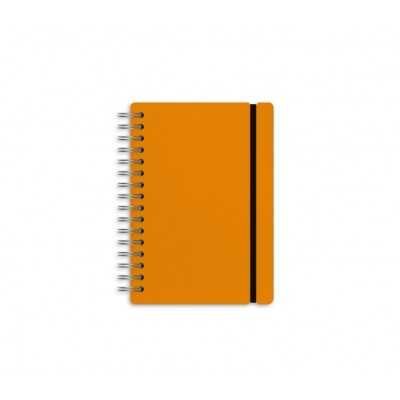 Cuaderno Studio A6 rayado pumpkin cuero reciclado Vacavaliente