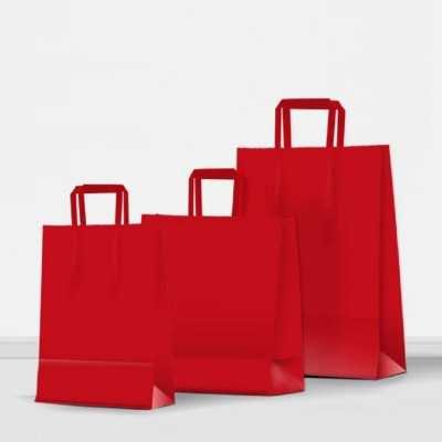 Bolsa regalo acuario Rojo 22x10x30cm Premium Pack