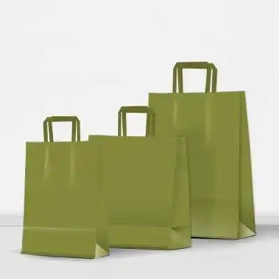 Bolsa regalo acuario Verde cardamomo 22x10x30 cm Premium Pack