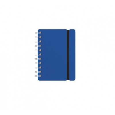 Cuaderno Studio A6 Azul x80 hojas rayadas cuero reciclado Vacavaliente